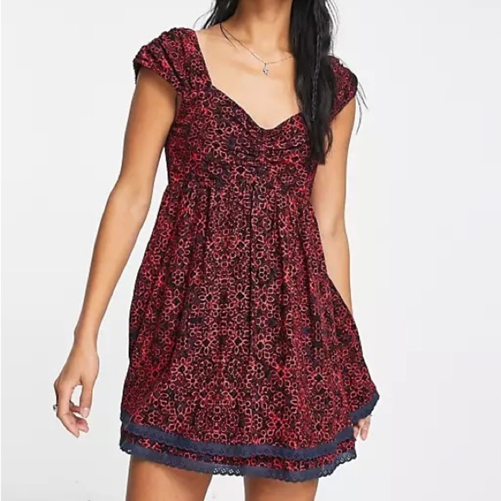 Free People smocked mini dress